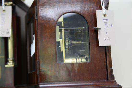 An Edwardian mahogany small bracket clock, 11in.